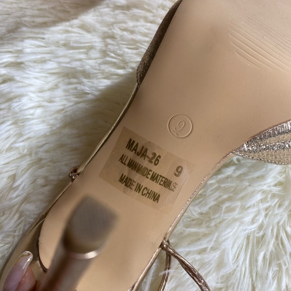 Pointed Rhinestone Lace-Up Heels - Picture 8 of 10